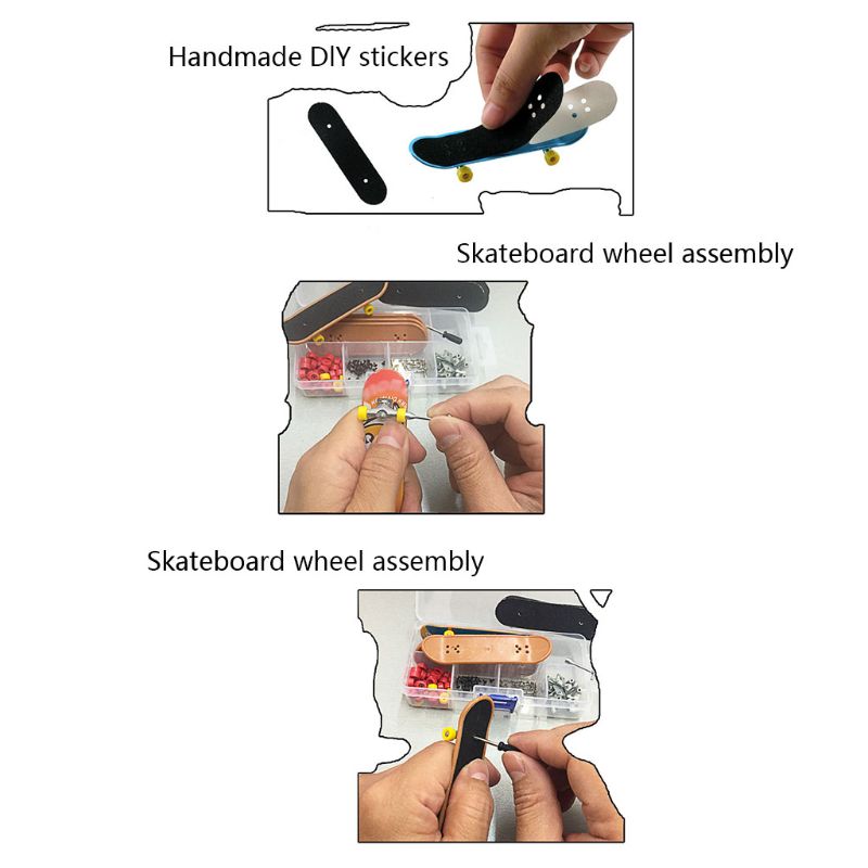 Plastic Mini finger skateboard desktop game