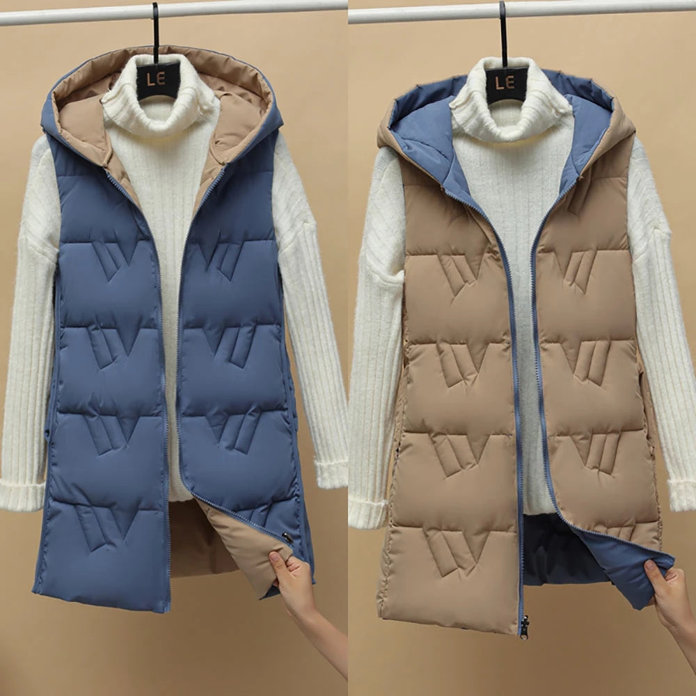 Double sided warm cotton vest