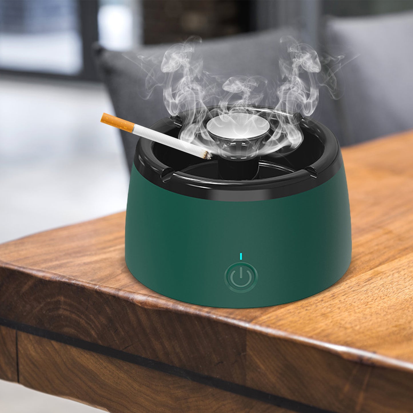 Air purifying ashtray