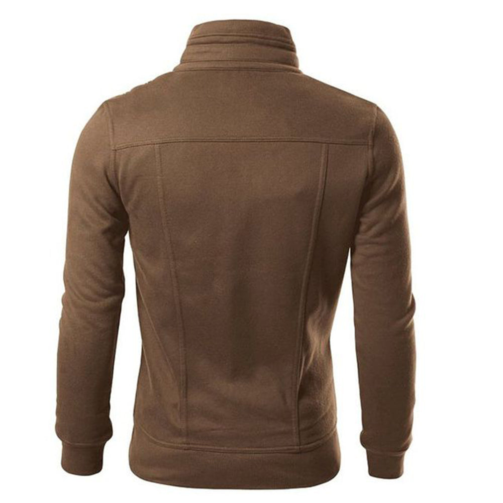 Men's solid collar slim jacket