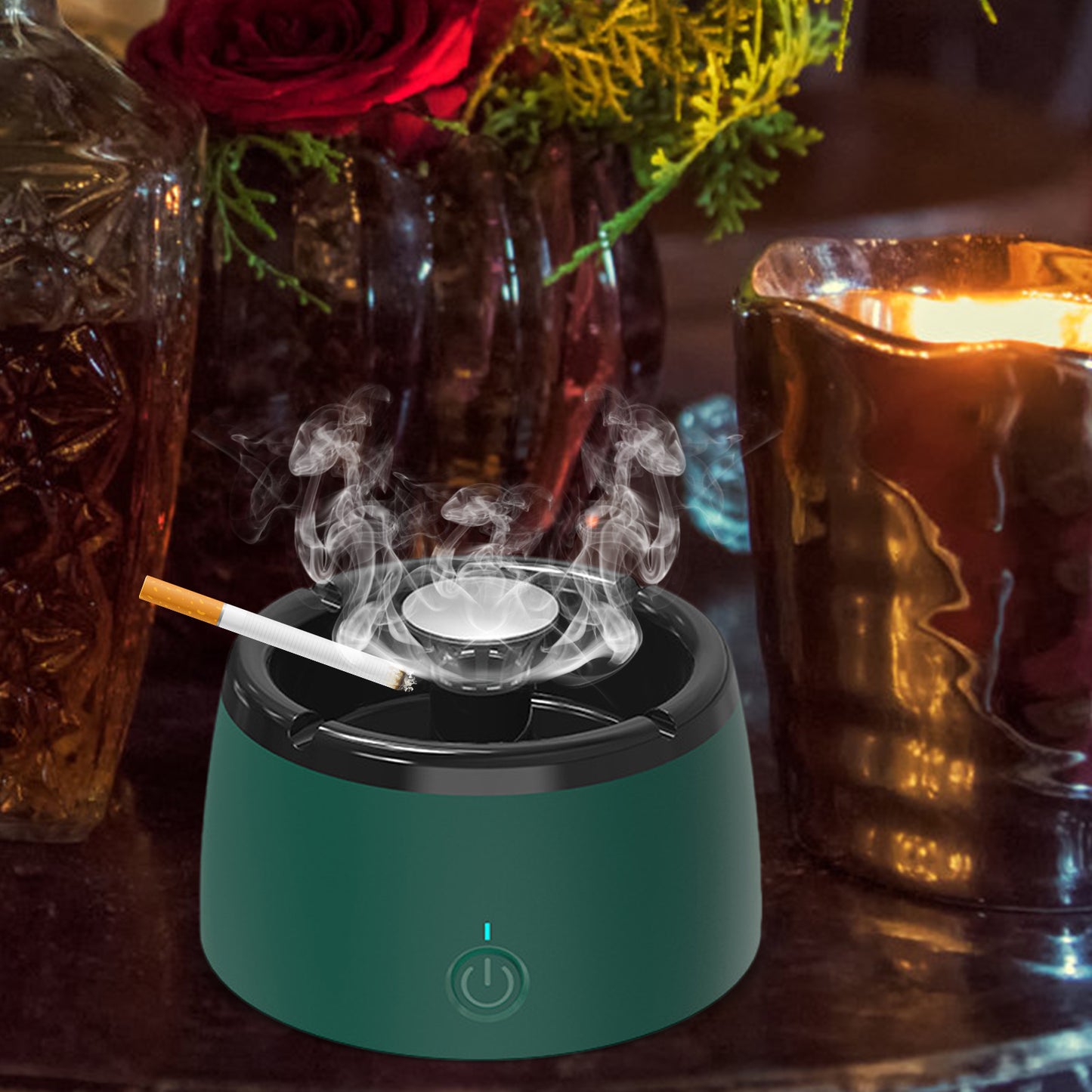 Air purifying ashtray