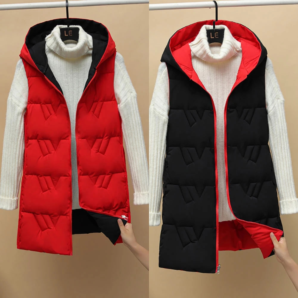 Double sided warm cotton vest