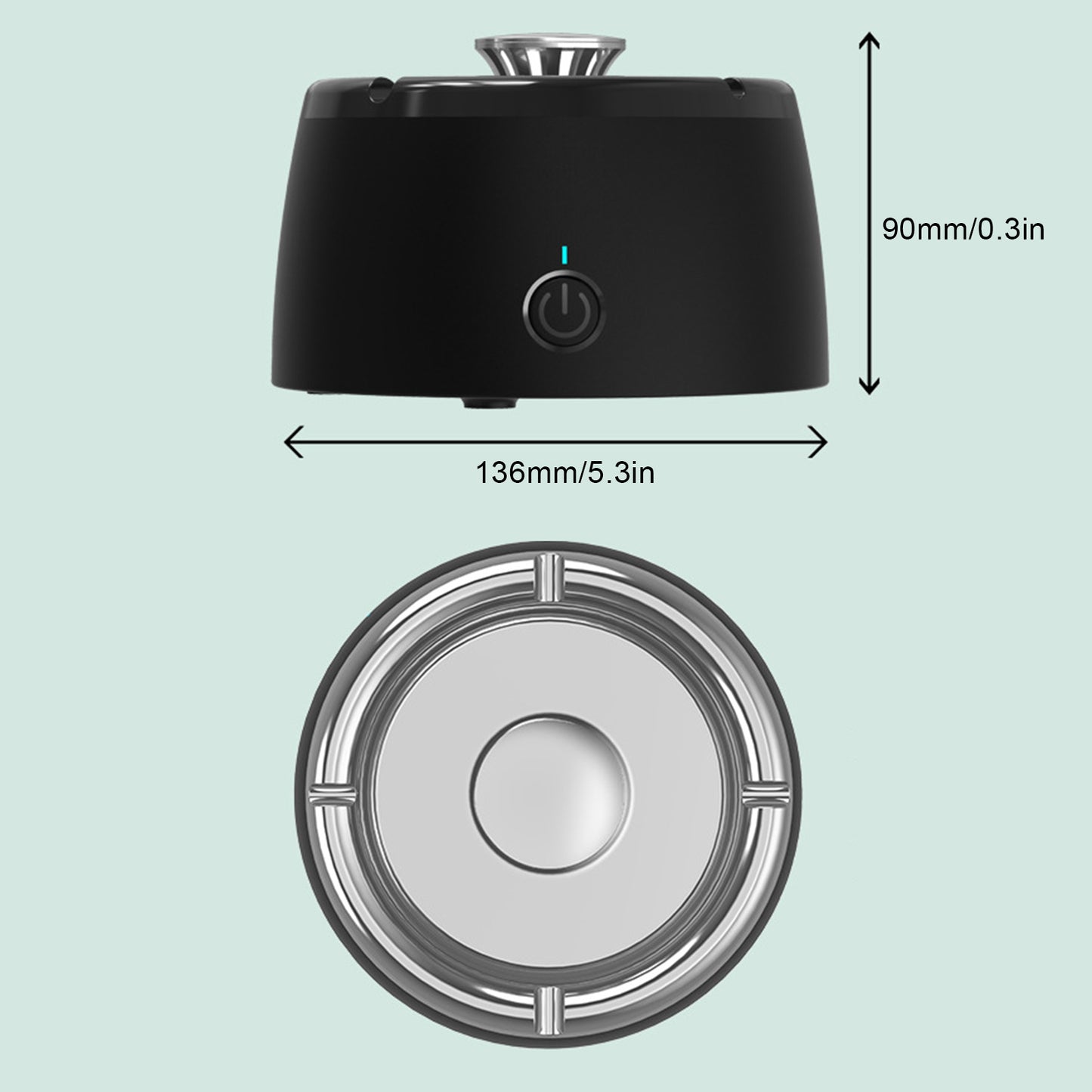 Air purifying ashtray