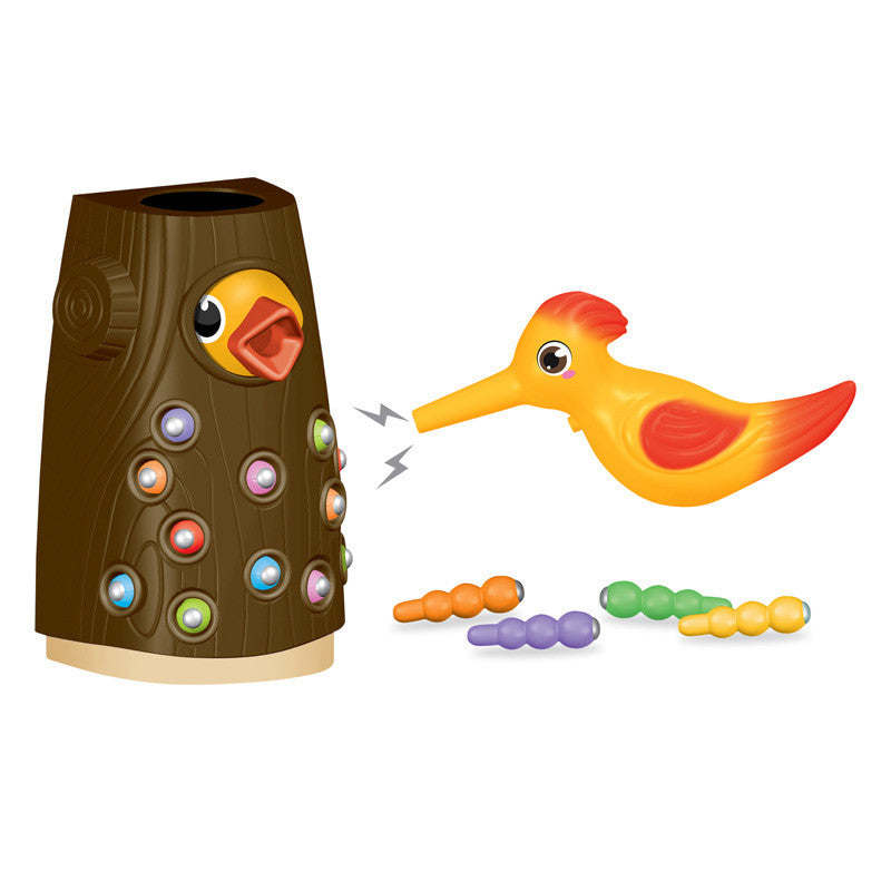 Woodpecker magnetic feeding bird educational toy