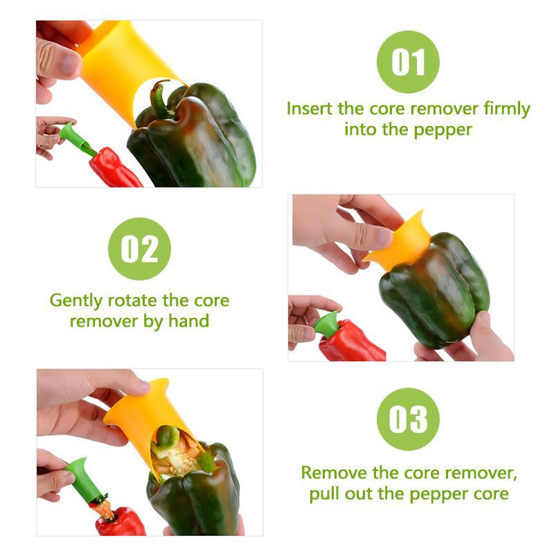 Multi-Functional Pepper Corer