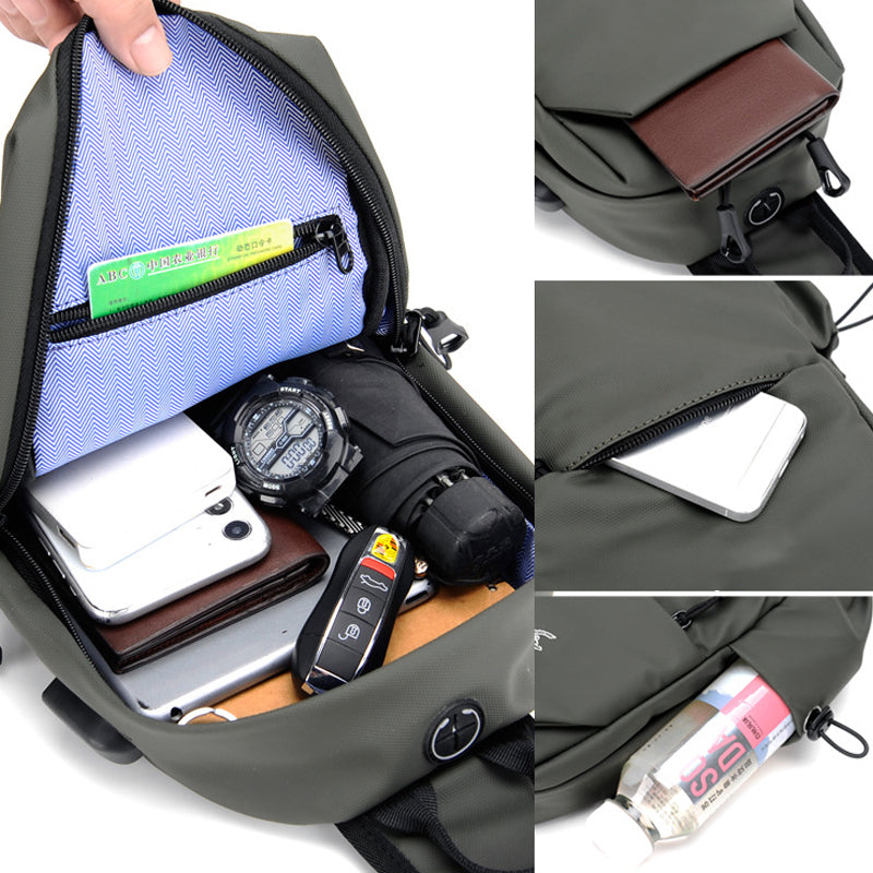 Multifunctional Large Capacity Waterproof Sling Bag