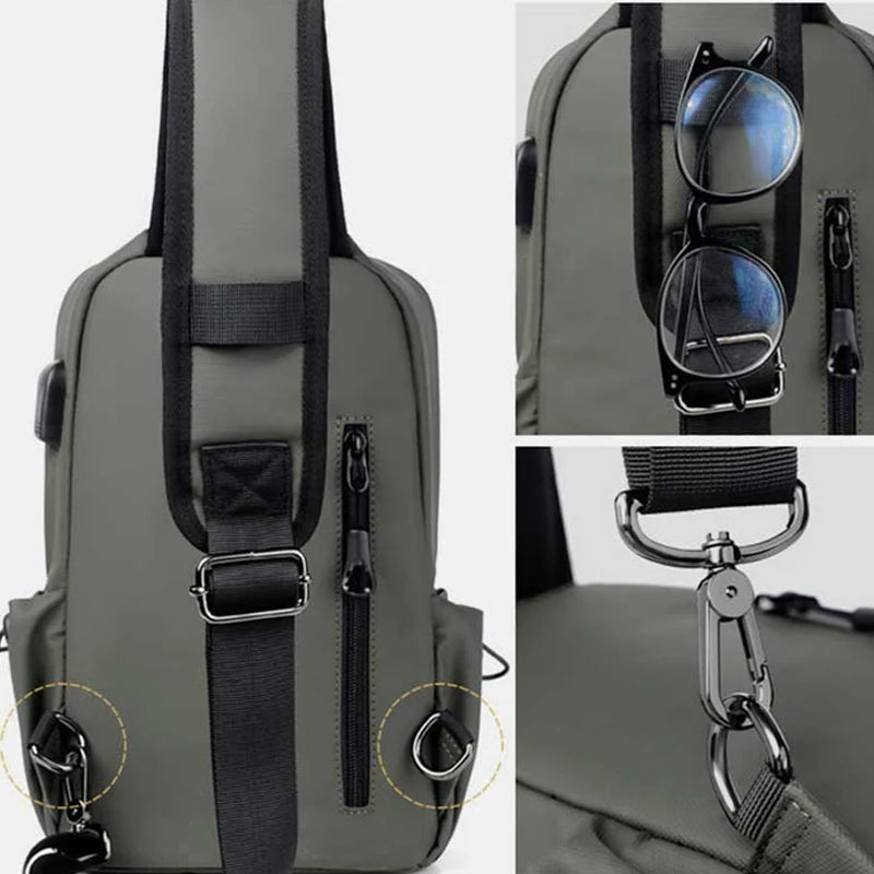 Multifunctional Large Capacity Waterproof Sling Bag