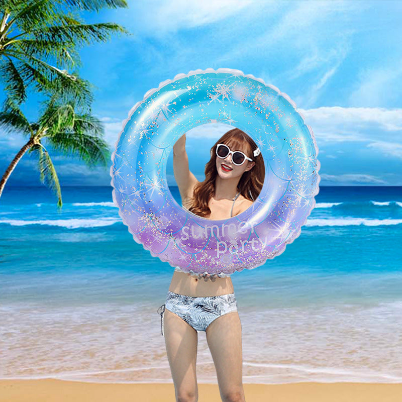 Mermaid adult swimming lifebuoy