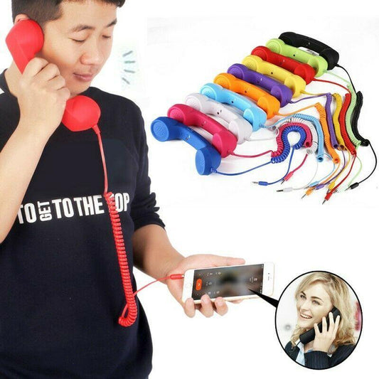 Retro Telephone Handset For Mobile Phone