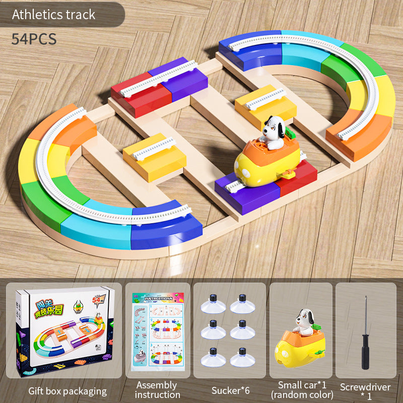 Children's electric track toys