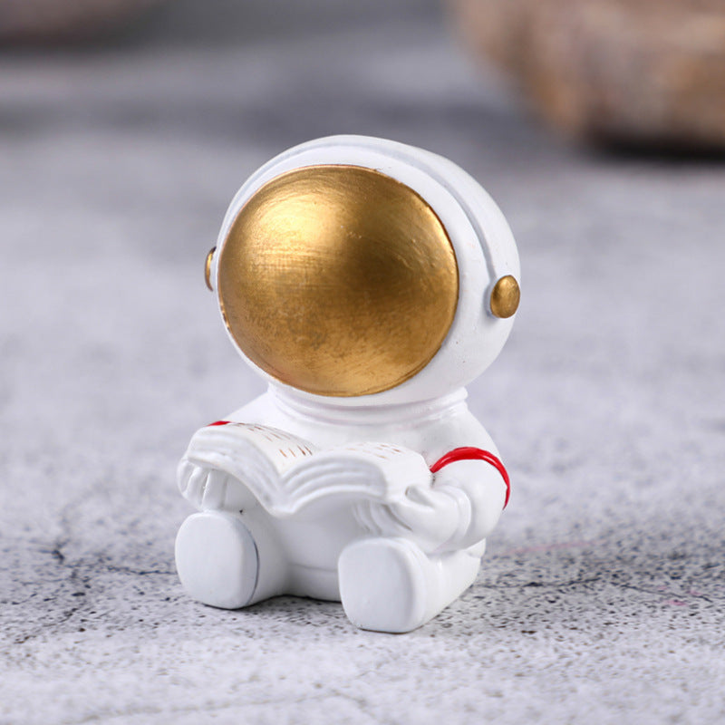 Astronaut Model mobile phone holder small night light