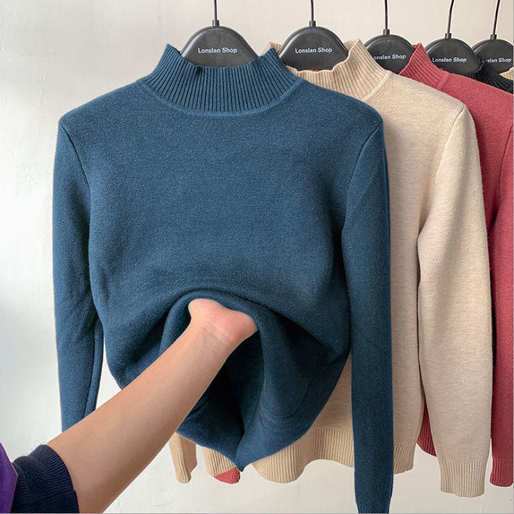 Warm knitting bottoming sweater