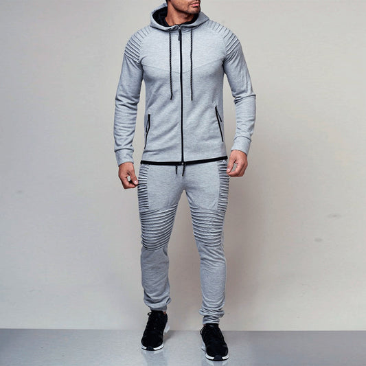 New Autumn and Winter Hooded Sweatshirt+Drawstring Pants