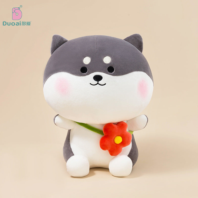 Children's toy plush animal husky