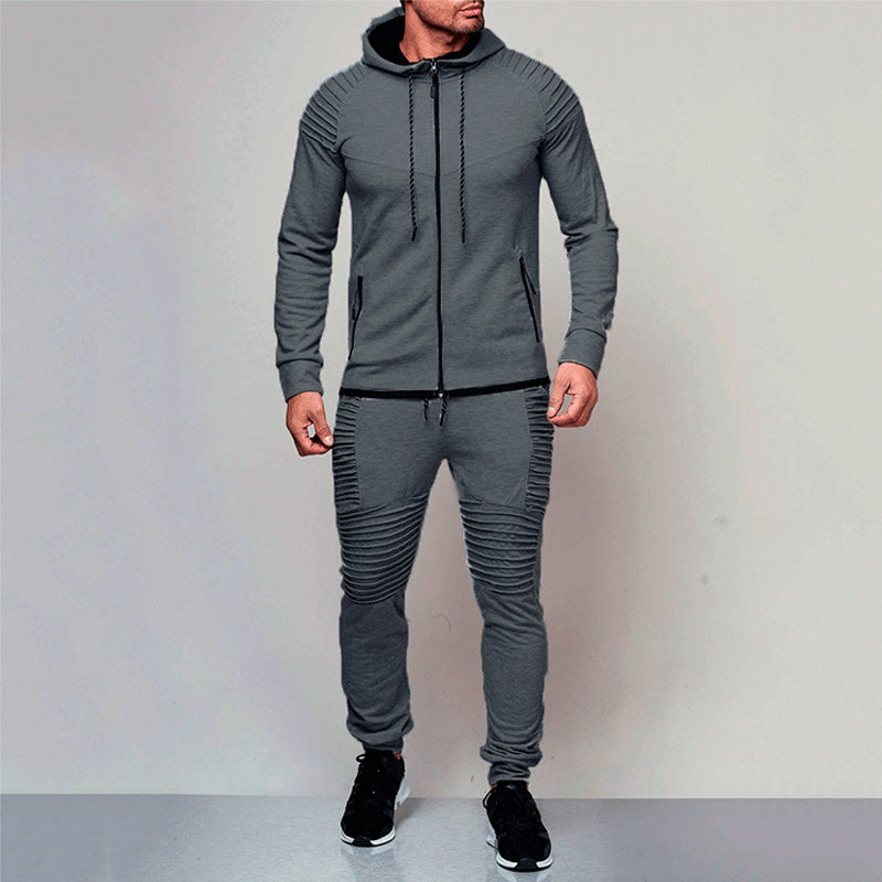 New Autumn and Winter Hooded Sweatshirt+Drawstring Pants