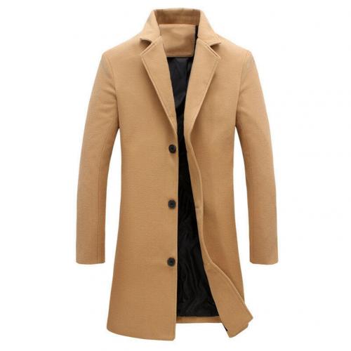 Solid single breasted coat