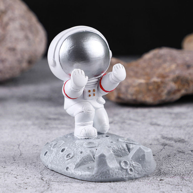 Astronaut Model mobile phone holder small night light