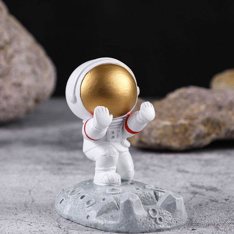 Astronaut Model mobile phone holder small night light