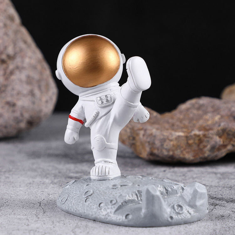 Astronaut Model mobile phone holder small night light