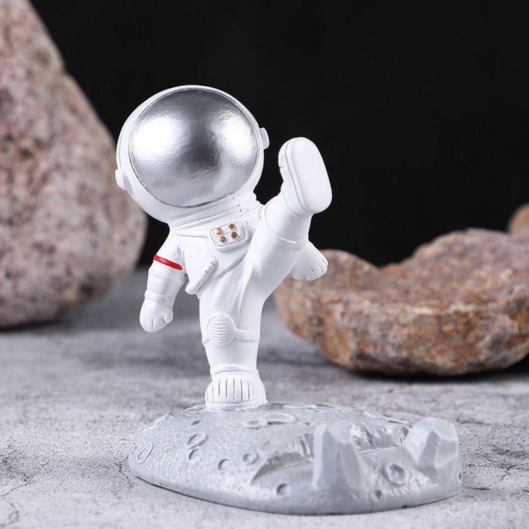 Astronaut Model mobile phone holder small night light