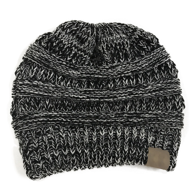 Women's round top knitting hat