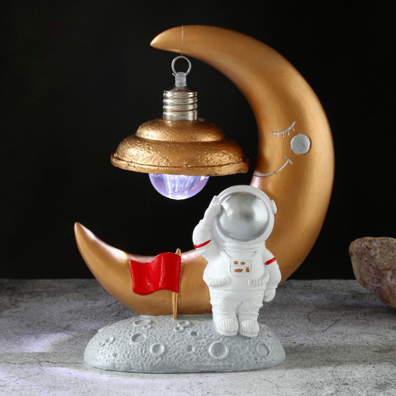 Astronaut Model mobile phone holder small night light