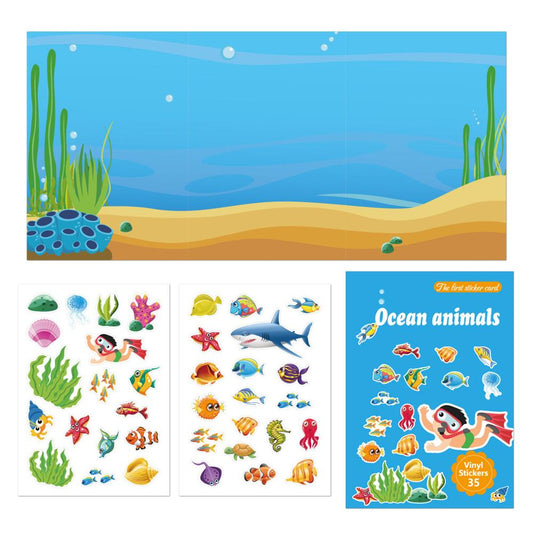 Children's stickers books DIY toys