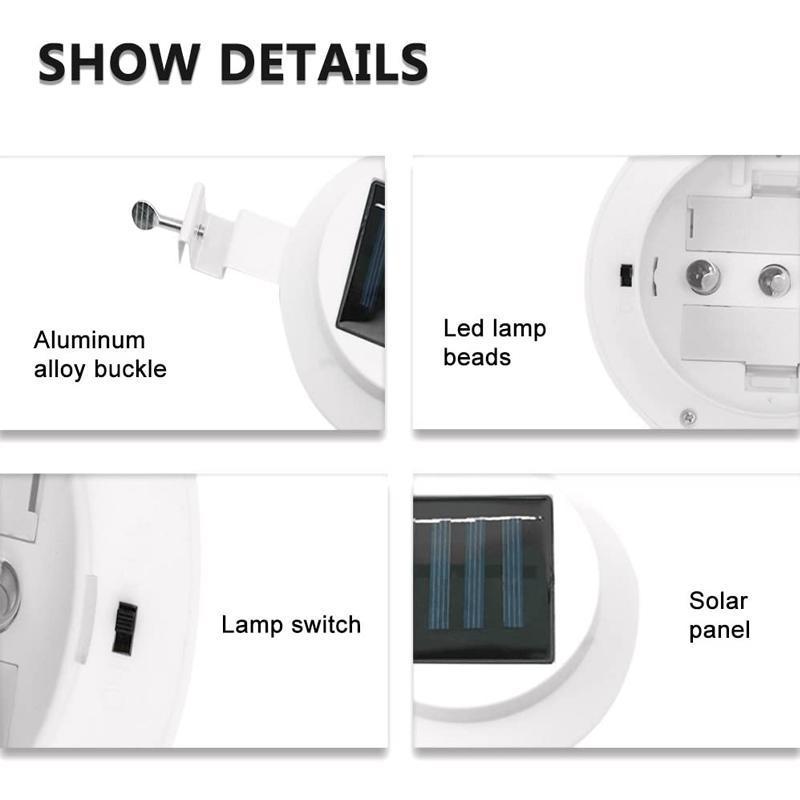 Solar powered gutter lights