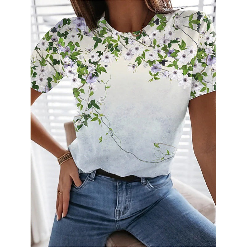 Women's Casual Painting T-shirt