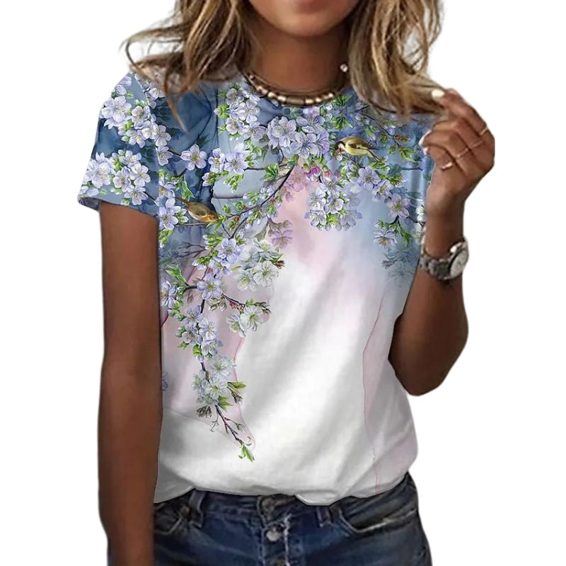 Women's Casual Painting T-shirt