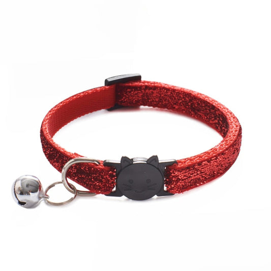 Sparkling Pet Cat Collar With Bell Breakaway Fashion