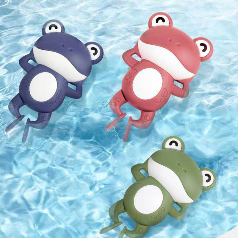 Cartoon frog clockwork toy