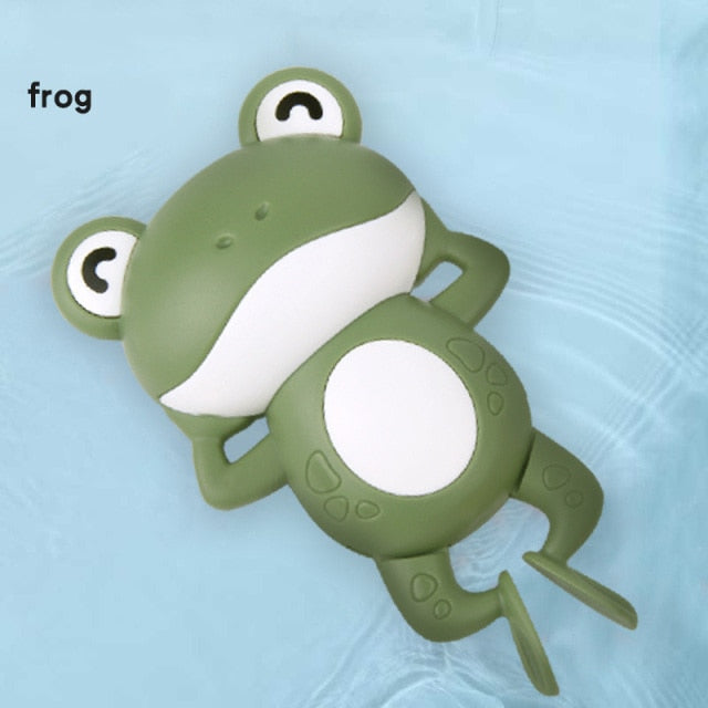 Cartoon frog clockwork toy