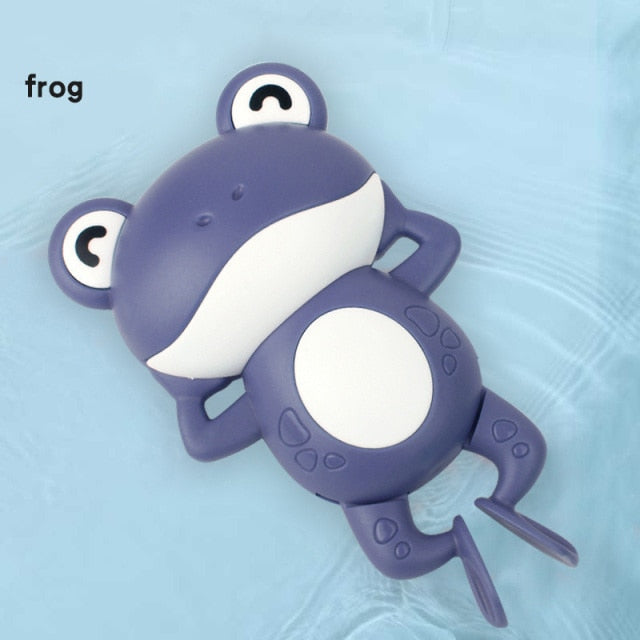 Cartoon frog clockwork toy