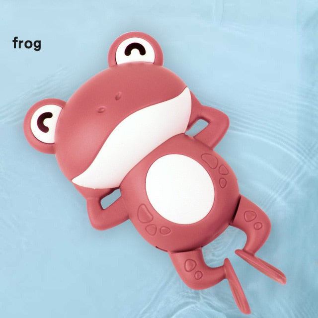 Cartoon frog clockwork toy