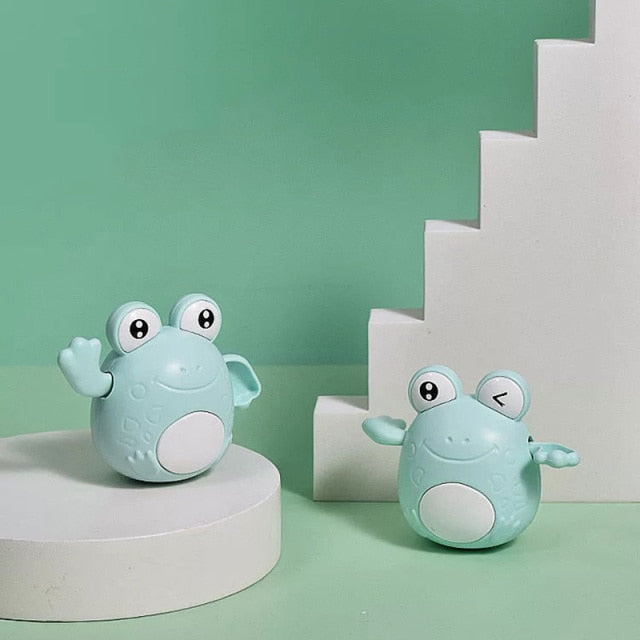 Cartoon frog clockwork toy