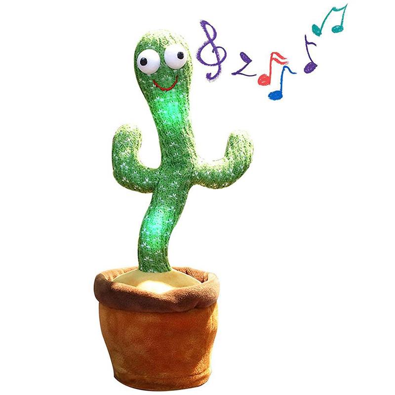 Dance cactus doll recording repeat plush toy