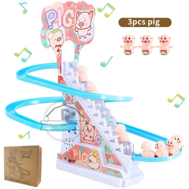 Children's electric stair climbing toy