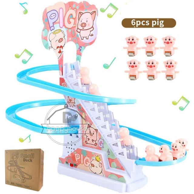 Children's electric stair climbing toy