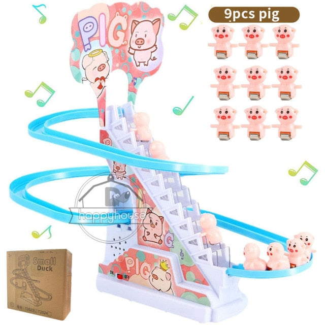 Children's electric stair climbing toy