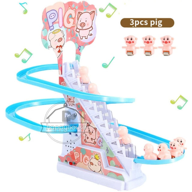 Children's electric stair climbing toy