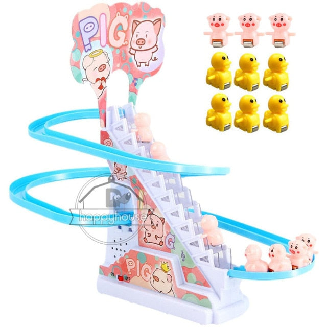 Children's electric stair climbing toy