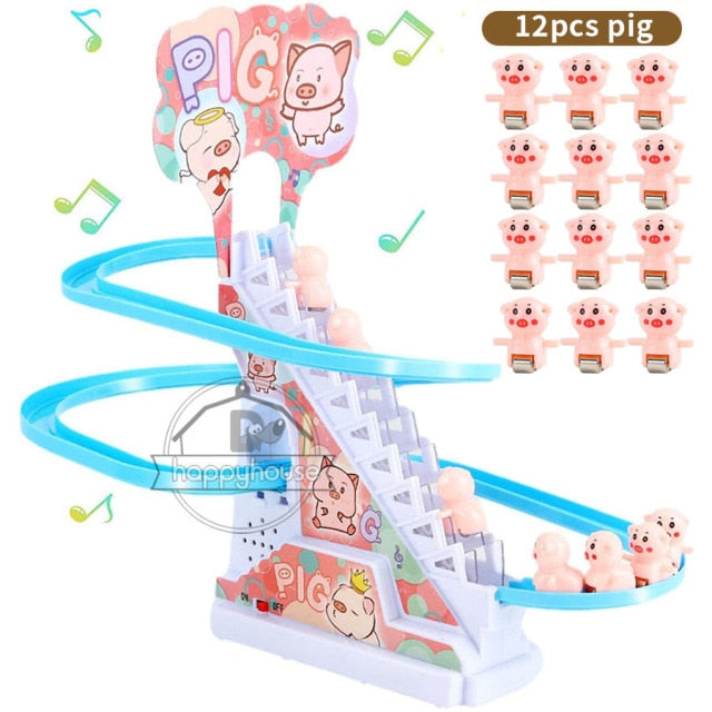 Children's electric stair climbing toy