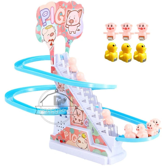 Children's electric stair climbing toy