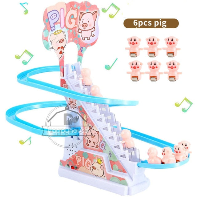 Children's electric stair climbing toy