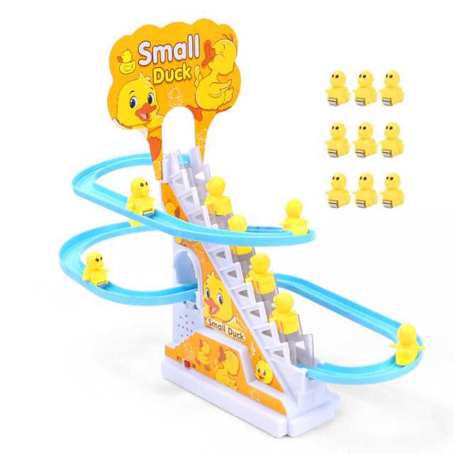 Electric duck stair climbing toy