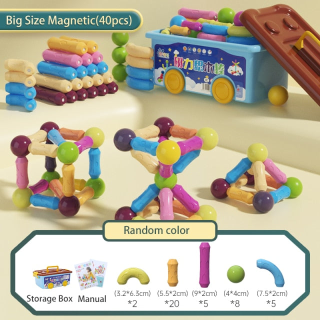 Constructor set magnet ball puzzle toy