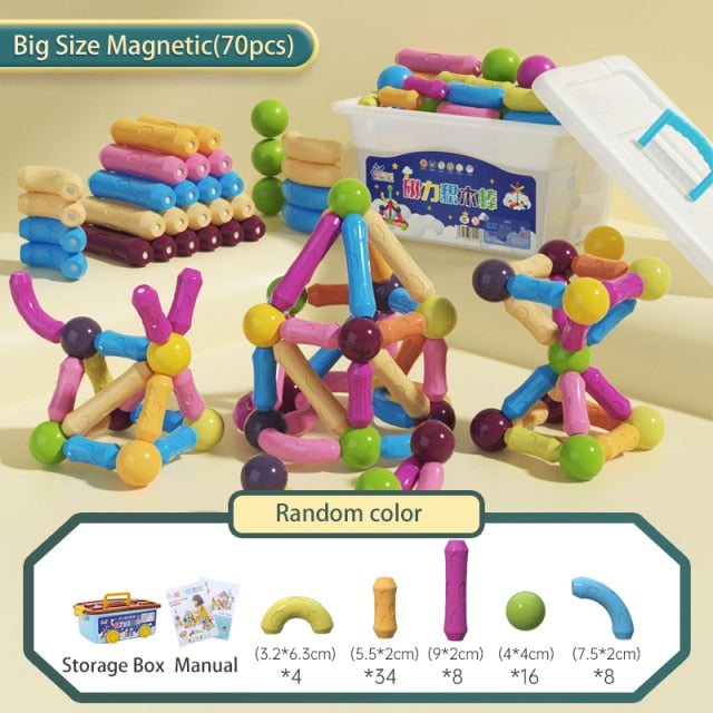 Constructor set magnet ball puzzle toy