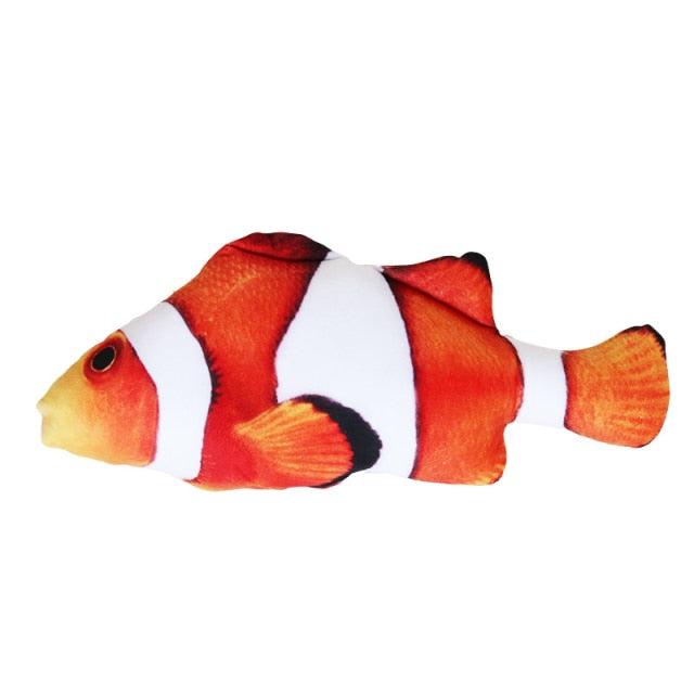 Pet Soft Plush 3D Fish Shape Cat Toy Interactive Gifts Fish Catnip Toys Catnip Stuffed Toys Cat Interaction Training Supplies