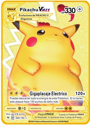 Pokemon metal card shiny card children's toy